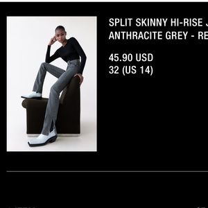 Zara Split Jeans Hi-Rise